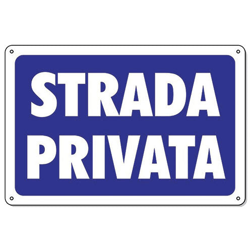 Targa 30x20 CC24 Strada Privata