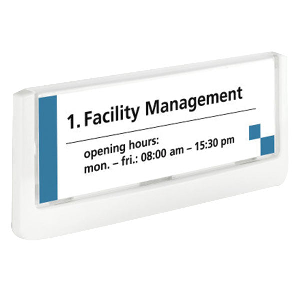 Targa Click Sign 149 x 52,5 mm 4860-02 Bianco