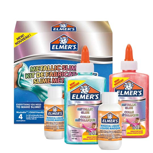 Elmer's Colla Metallizzata Slime Kit 4 pezzi