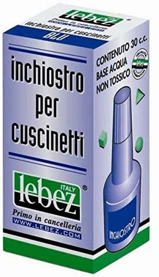 Inchiostro per timbri Lebez 30 cc Blu