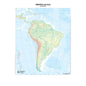 Cartine Geografiche A3 Mute America Sud 20 pz.