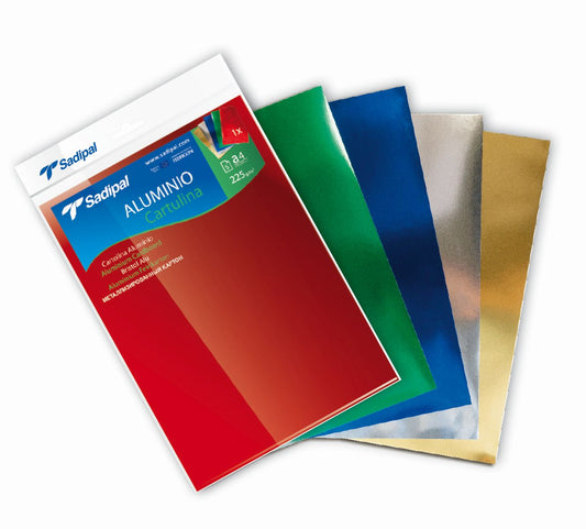 Cartoncino Fabriano Alluminio A4  5 pz. Misto (Fine Stock)