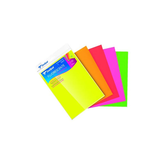 Cartoncino Fabriano Fluoro A4 5 pz. Assortiti ( Fine Stock )
