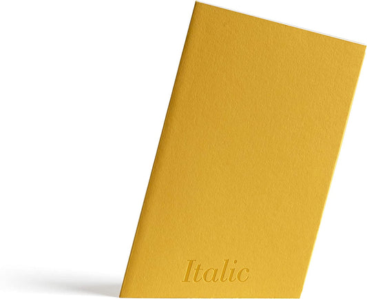 P di Pigna Taccuino Italic Giallo 12x21 1 Rigo