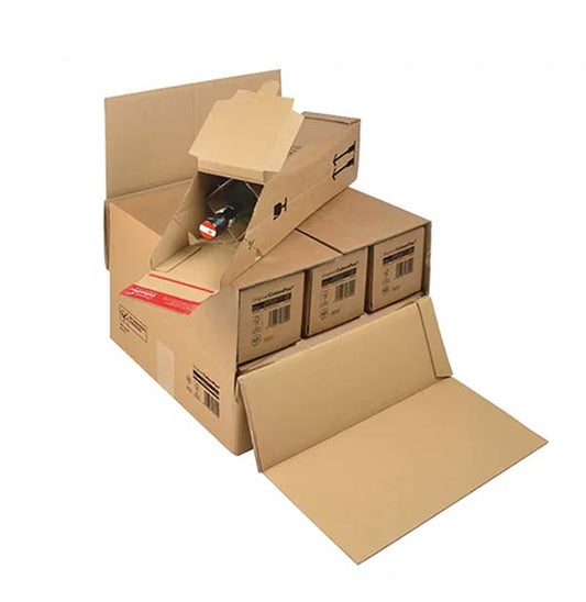 Scatole 3/6 bottiglie Colompac 375x36x250 15 pz.