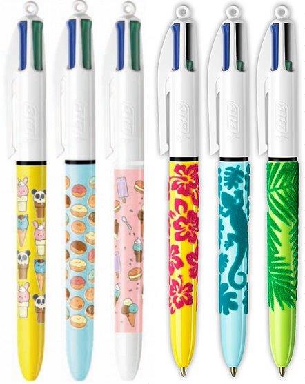 Penne Bic 4 Colori Mix Botanica e Food 12 pz.