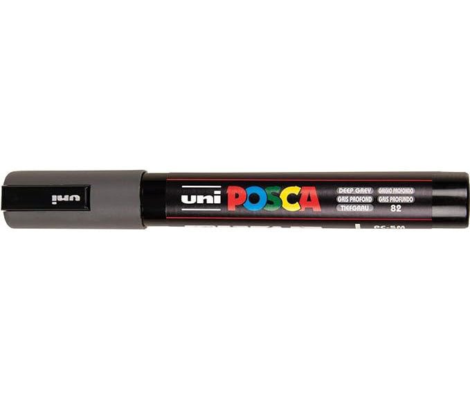 Marker Uni Posca Media PC5 M Grigio Nerastro n.82 6 pz.