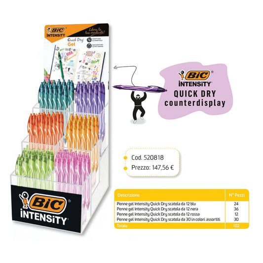 Bic Expo Gelocity Quick Dry 102 pz.