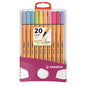Pennarelli Stabilo Point 88  Pastel Parade BE8820-0311 a 20 colori