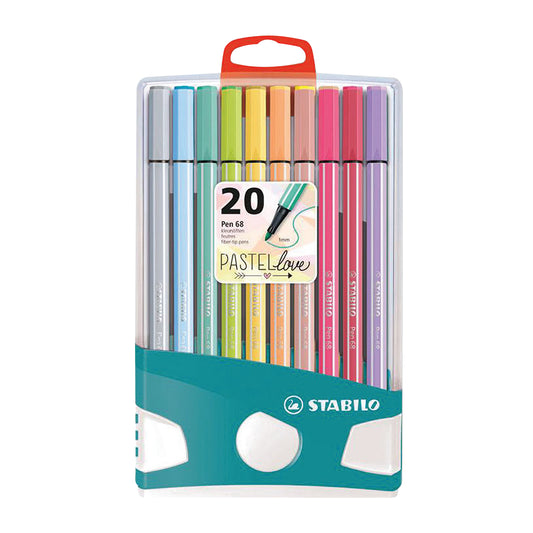 Pennarelli Stabilo Pen 68  Pastel Parade BE6820-0311 a 20