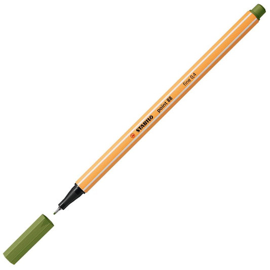 Pennarelli Stabilo Point 88 Verde mimetico  10 pz. 88/35