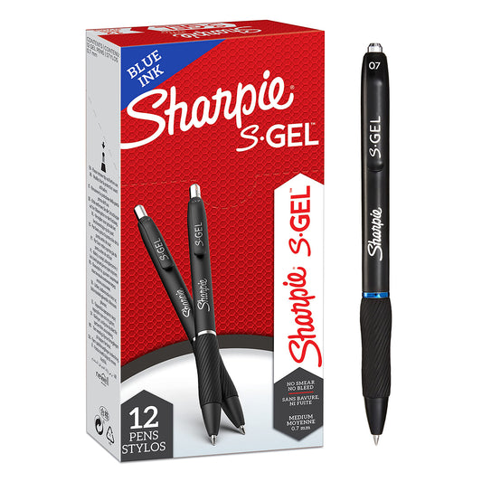 Penne Sharpie Scatto Gel RT 0.7 Blu 12 pz.