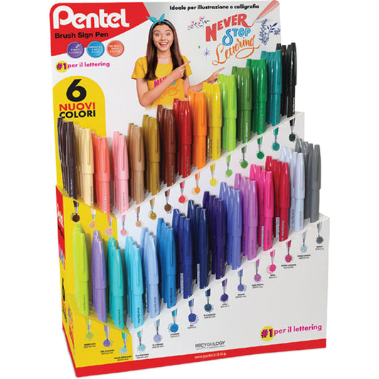 Pentel 25 Expo 0022405 Brush Sign Pen 126 pz.