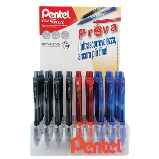 Pentel 25 Expo 0022421 Energel BLN104 0.4 36 pz. + 24 Refil OM