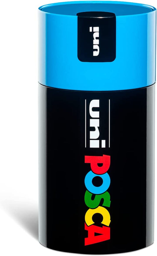 Marker Uni Posca Media PC5  Gift Box Azzurro a 18 pz. Assortiti