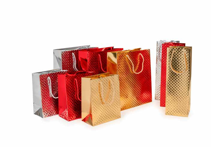 Shopper Star Natale 24 Brigitte Metal Bottiglia Oro 12x9x36 10 pz.