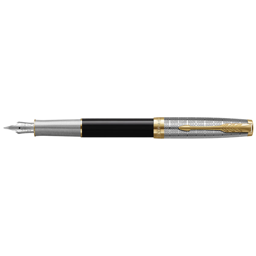 Parker Sonnet Metal Black GT Stilo F 18K 2119784