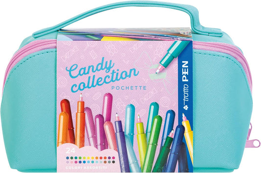 Pennarelli Tratto Pen Candy Collection Pochette Maxi XL