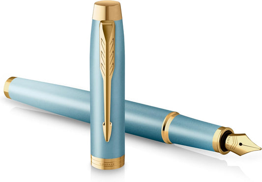 Parker IM Ritual Green Turquoise GT Stilo Punta Media