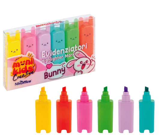 Evidenziatori Bunny Monikids 24 set da 6