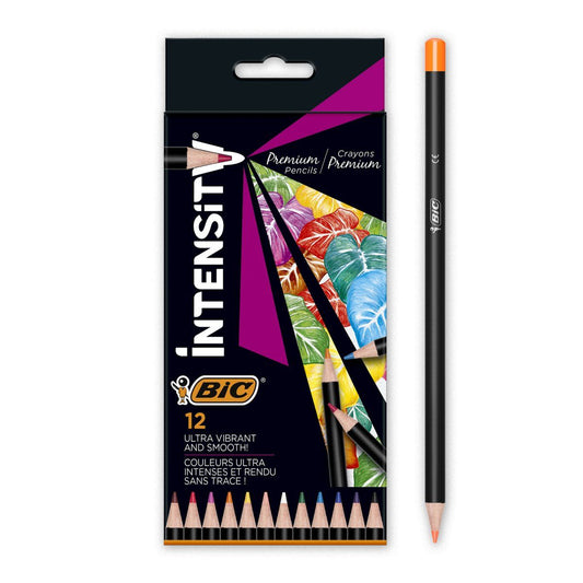 Pastelli Bic Intensity 12 colori brillanti