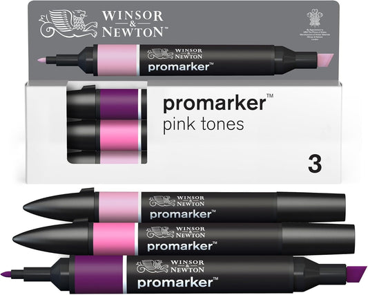 W&N Promarker Set  3 Pink Tones 0290189