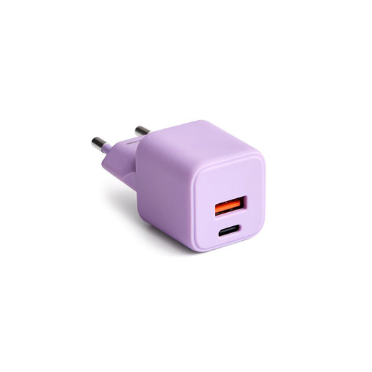 TF Caricatore Colorum USB-A USB-C 30W Lavanda