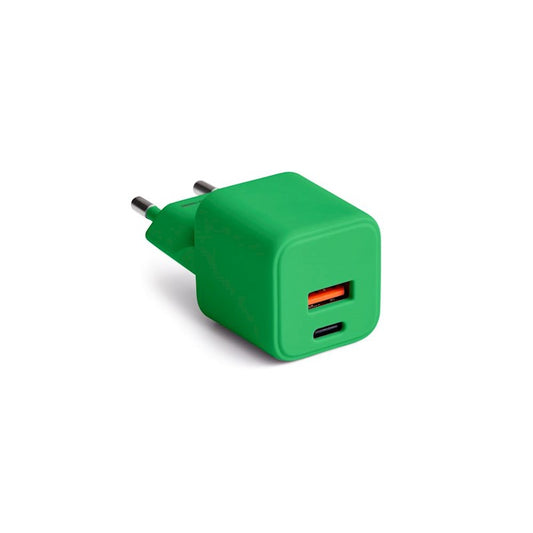 TF Caricatore Colorum USB-A USB-C 30W Verde