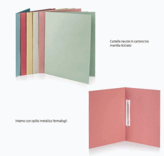 Cartelle Manilla con Pressino 25 x 35 Verde