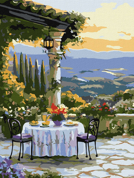 Painting by Numbers 30х40 KHO2908 A scenic dinner