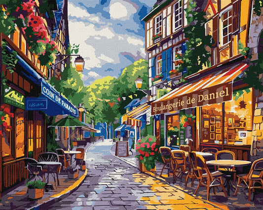 Painting by Numbers 40х50 KHO3651 A street in France