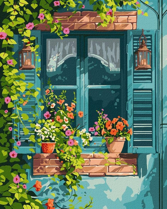 Painting by Numbers 40х50 KHO6348 A house in the garden