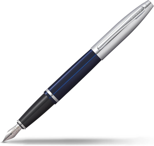 Cross Calais Cromo Lacca Blu Stilo Medio 0116-3MS