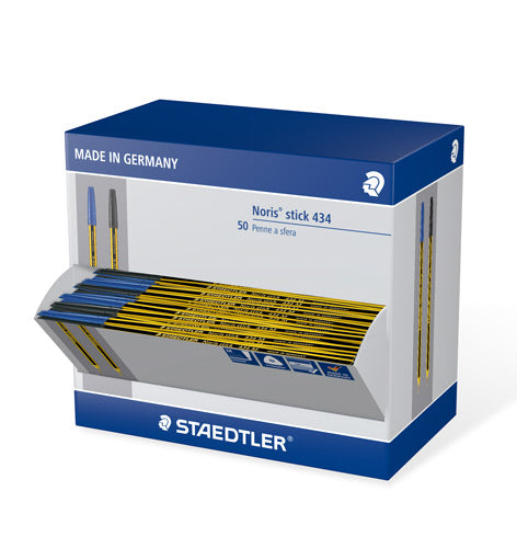 Penne Staedtler Noris 434 50 pz. Nero/Blu