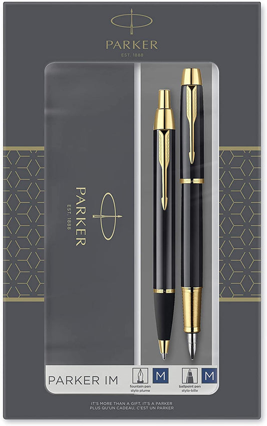 Parker Gift Set IM Black GT BP FP 2093216