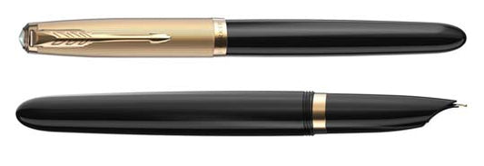 Parker 00 51 Deluxe Black GT Stilo M 18K 2123512 ( Fine Stock )