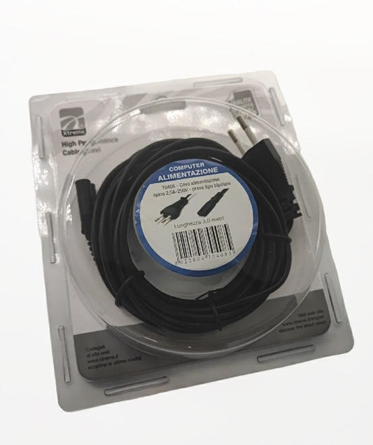 XTREME CAVO ALIMENTAZIONE SPINA 2,5A-250V PRESA BIPOLARE