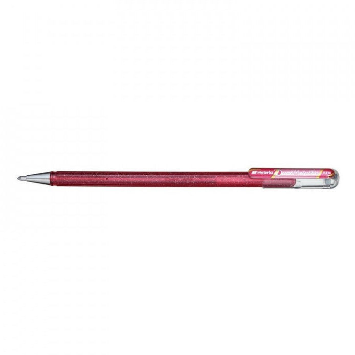 Penne Gel Pentel Dual Met. K110 Rosa/Rosa 12 pz.