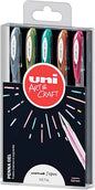 Penne Gel Uni Signo Set Metal 5 pz.