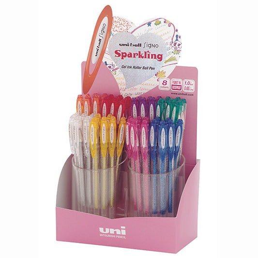 Penne Gel Uni Signo Glitter 08 48 pz