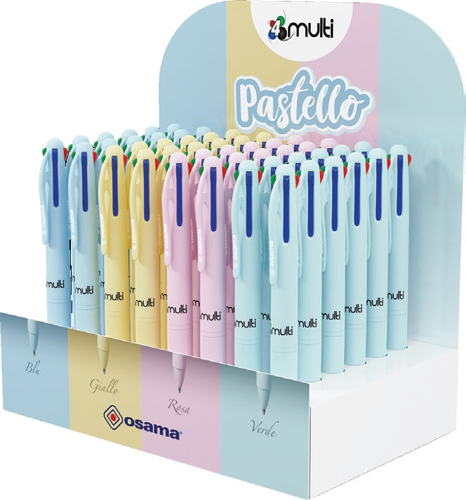 Penne Osama 4Multi Pastel  Expo 48 pz.