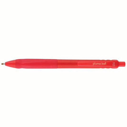 Penne Memotak Pluma Ball 1.0 Rosso 12 pz.