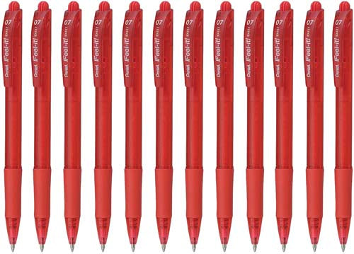Penne Pentel Feel It BX417 Rosso 12 pz.