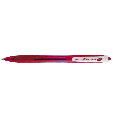 Penne Pilot Rexgrip M 1,0 Rosso 10 pz.