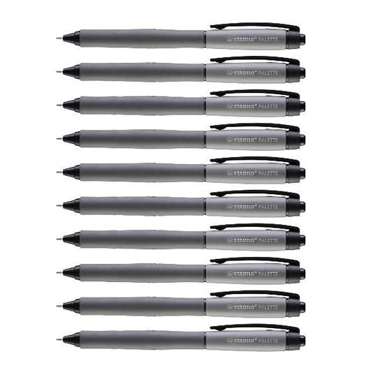 Penne Stabilo Palette 0,7 Nero 10 pz.