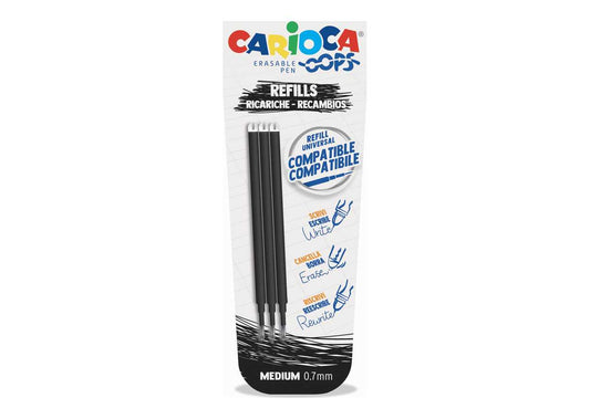 Refills Carioca Oops Nero 3 pz.