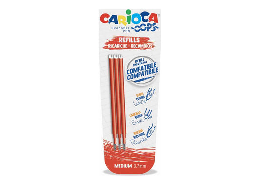 Refills Carioca Oops Rosso 3 pz.