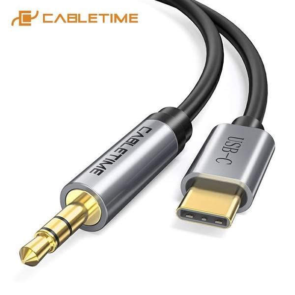 CAVO CABLETIME DA USB-CA AUDIO 3.5MM AUX BLACK 1M