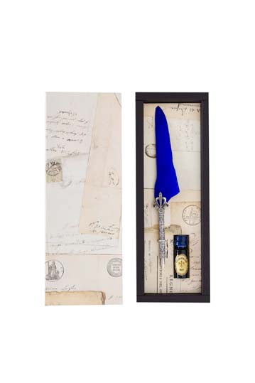 Rubinato Pen Set 2020/11/1 Piuma metal Blue