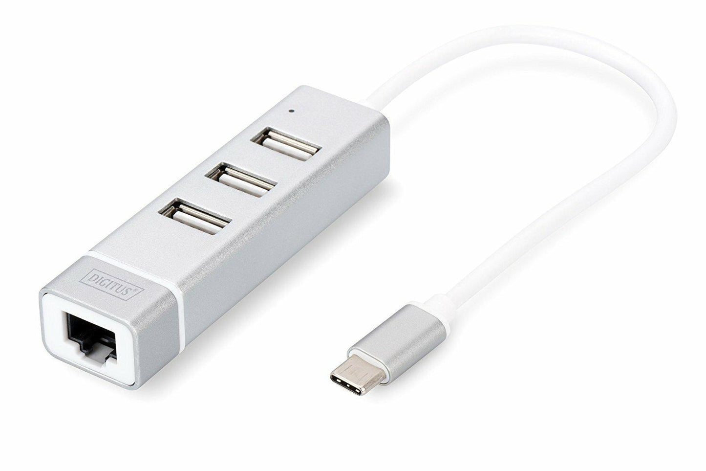 HUB DIGITUS USB2.0 3PORTE USB3.0 TIPO "A" E 1 PORTA "RJ45"